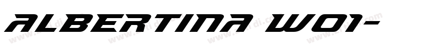 Albertina W01字体转换